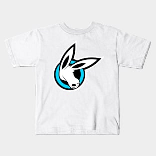 MOULE Head Logo Black Outline With Blue Ring Kids T-Shirt